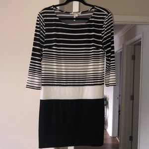 Max and Cleo black and white mini dress